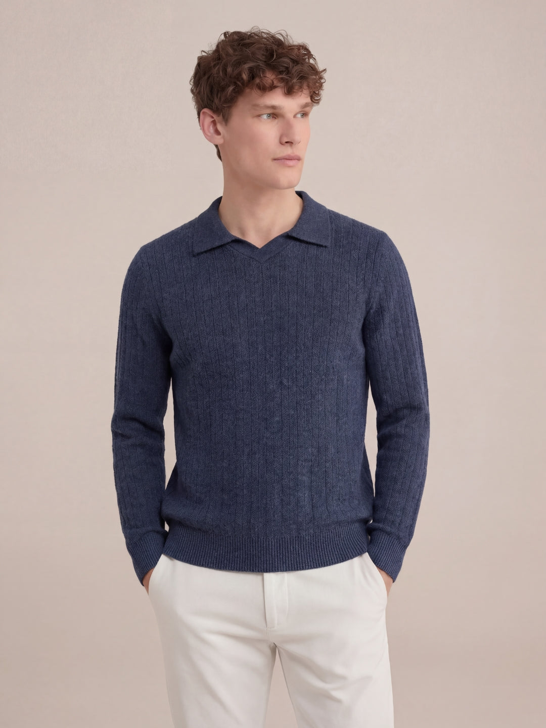 Milano Knit Polo Navy