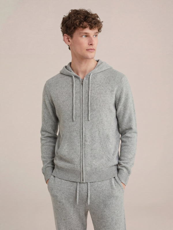 Ziamore Hooded Cashmere Set Grey