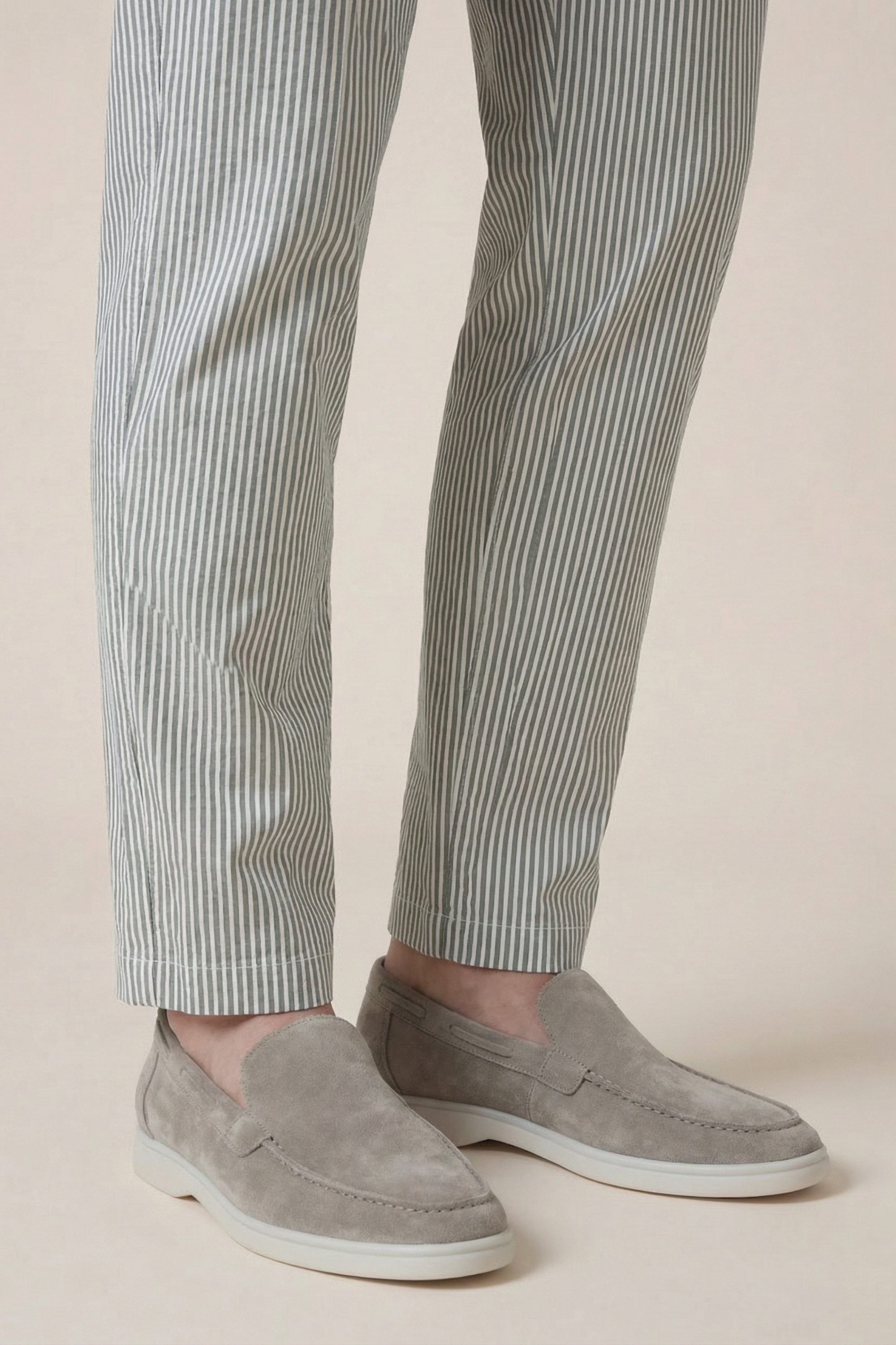 Seersucker Trousers Green