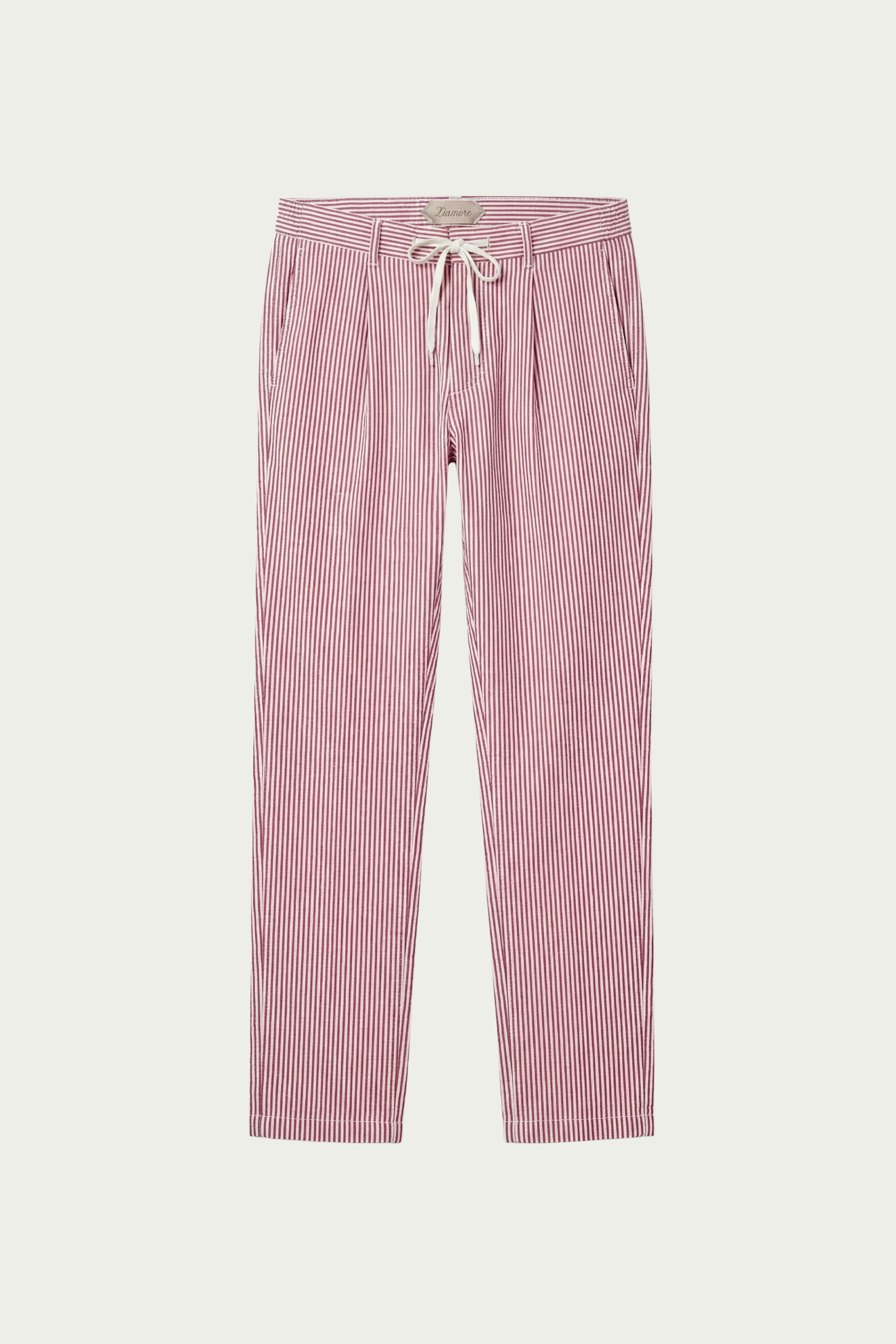 Seersucker Trousers Red