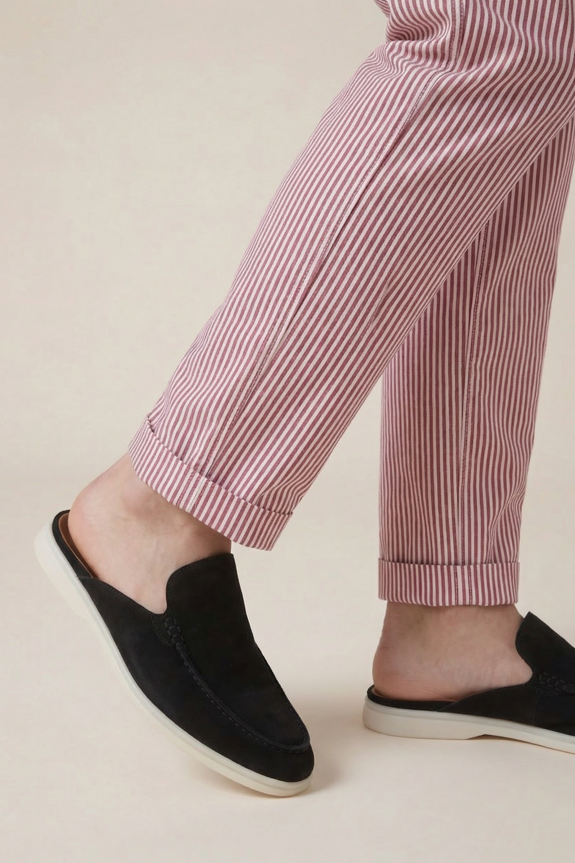 Seersucker Trousers Red