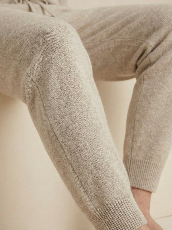 Ziamore Hooded Cashmere Set Beige