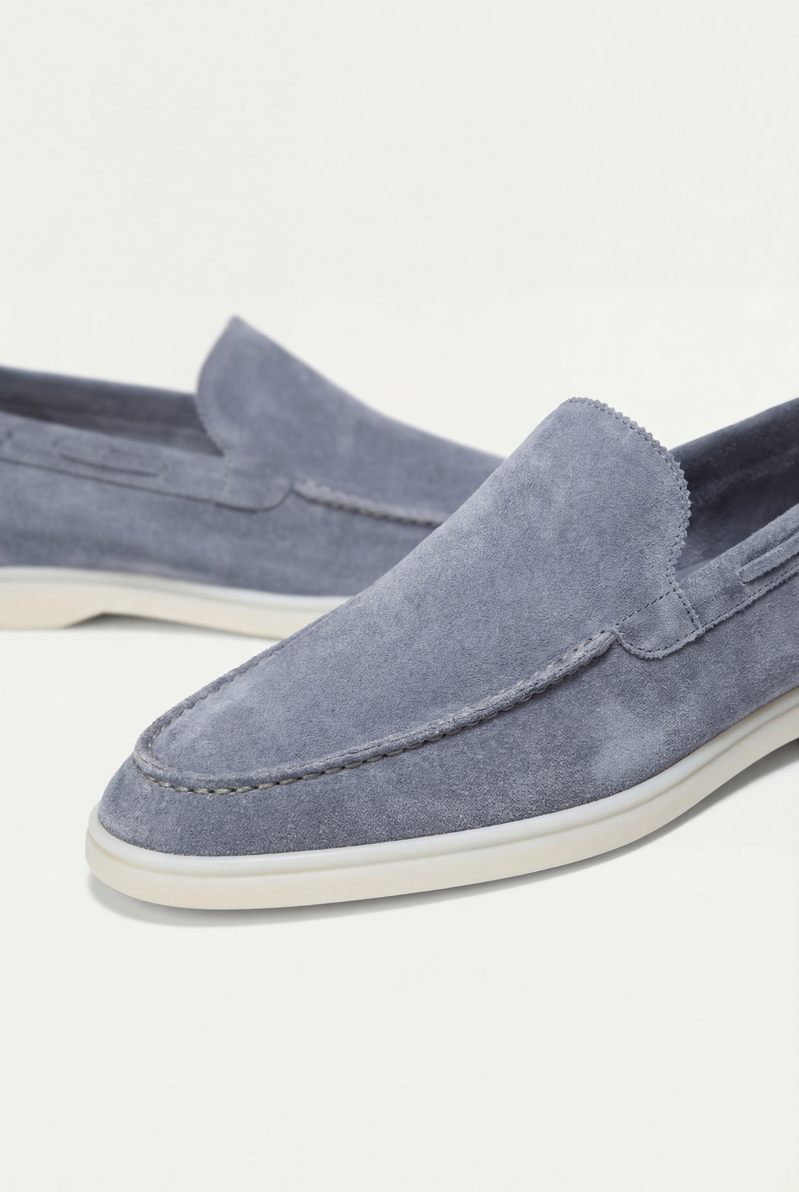 Amalfi Classic Suède Loafer Baby Blue