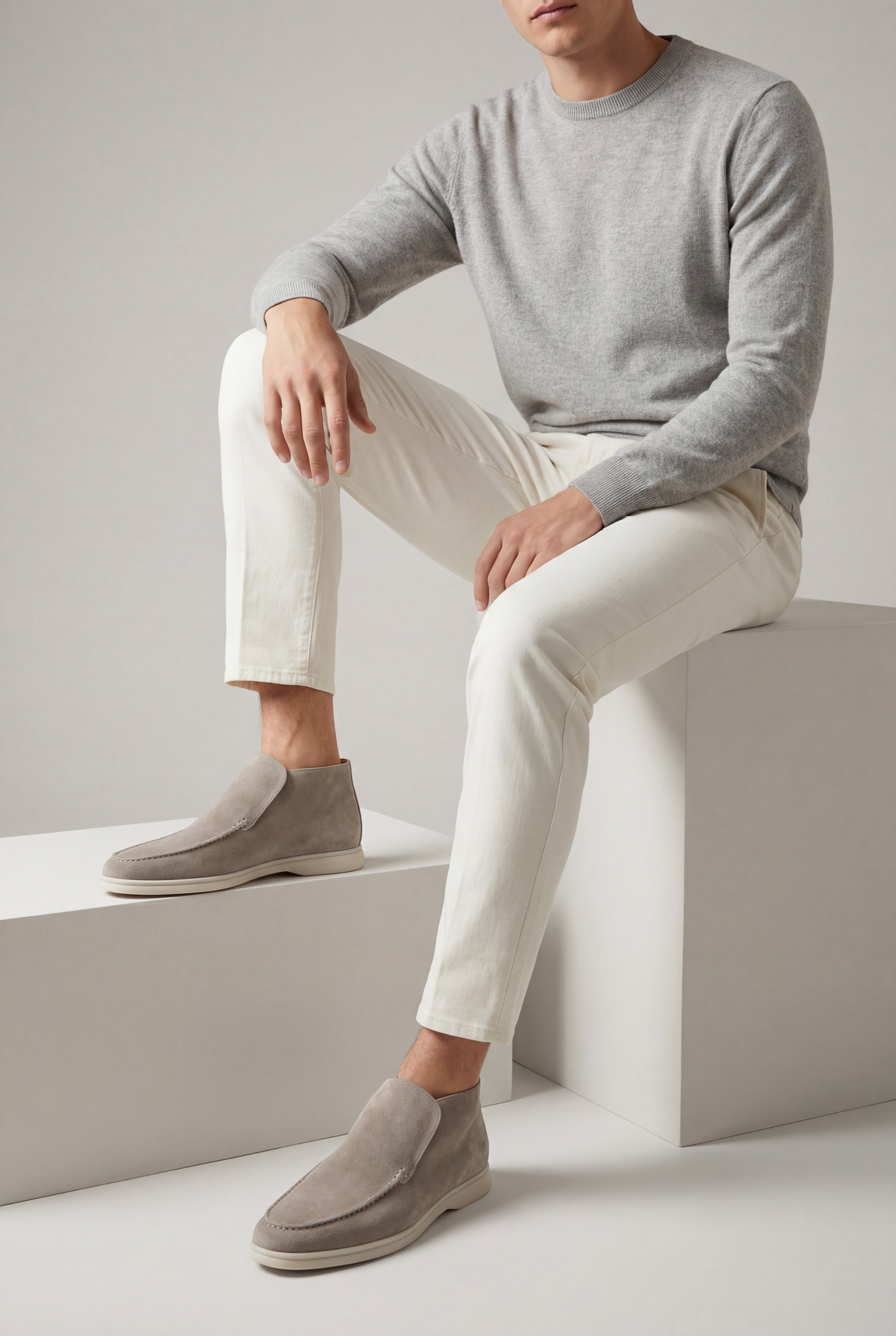 Amalfi City Loafer Light Gray