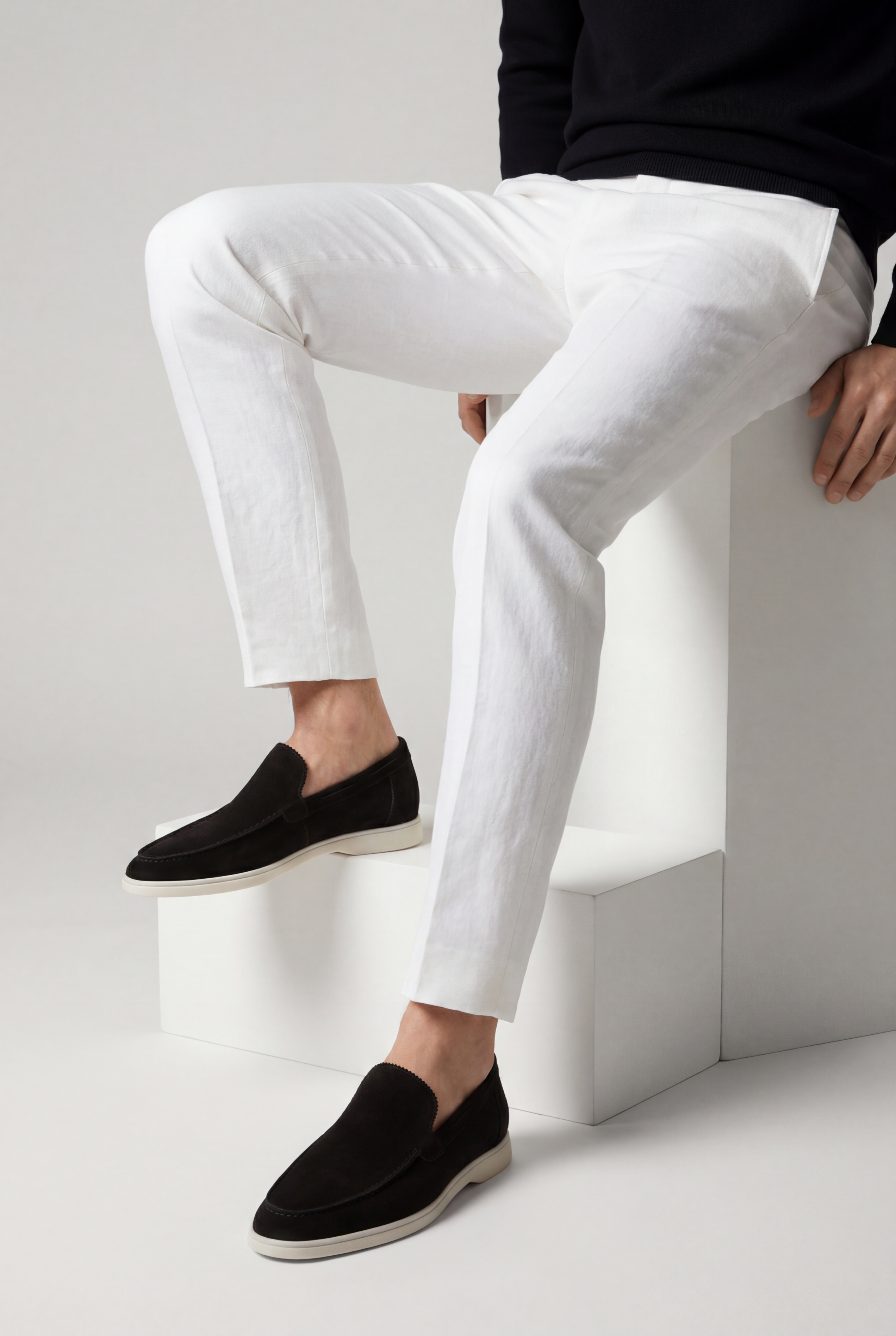 Amalfi Classic Suède Loafer Black