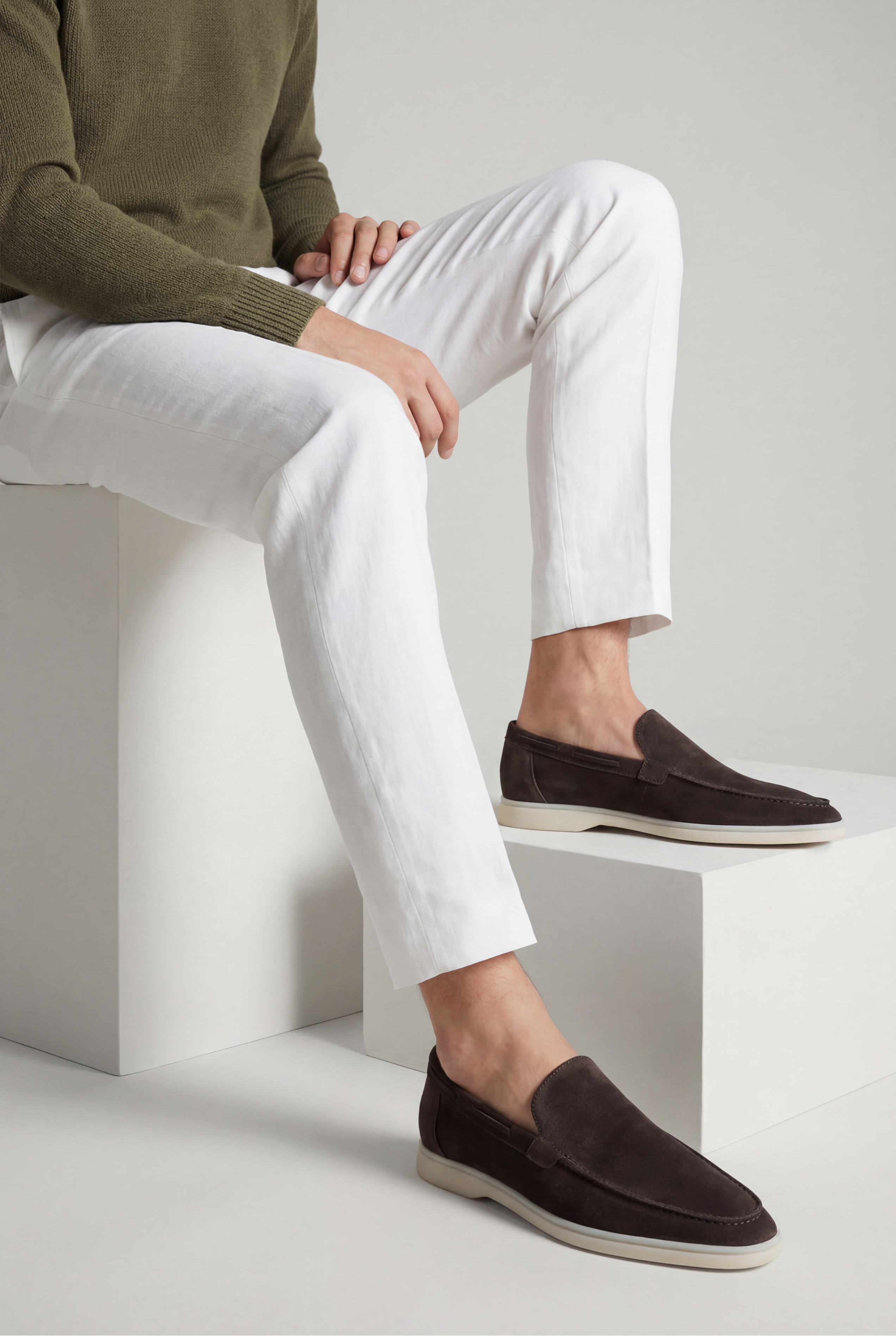 Amalfi Classic Suède Loafer Brown