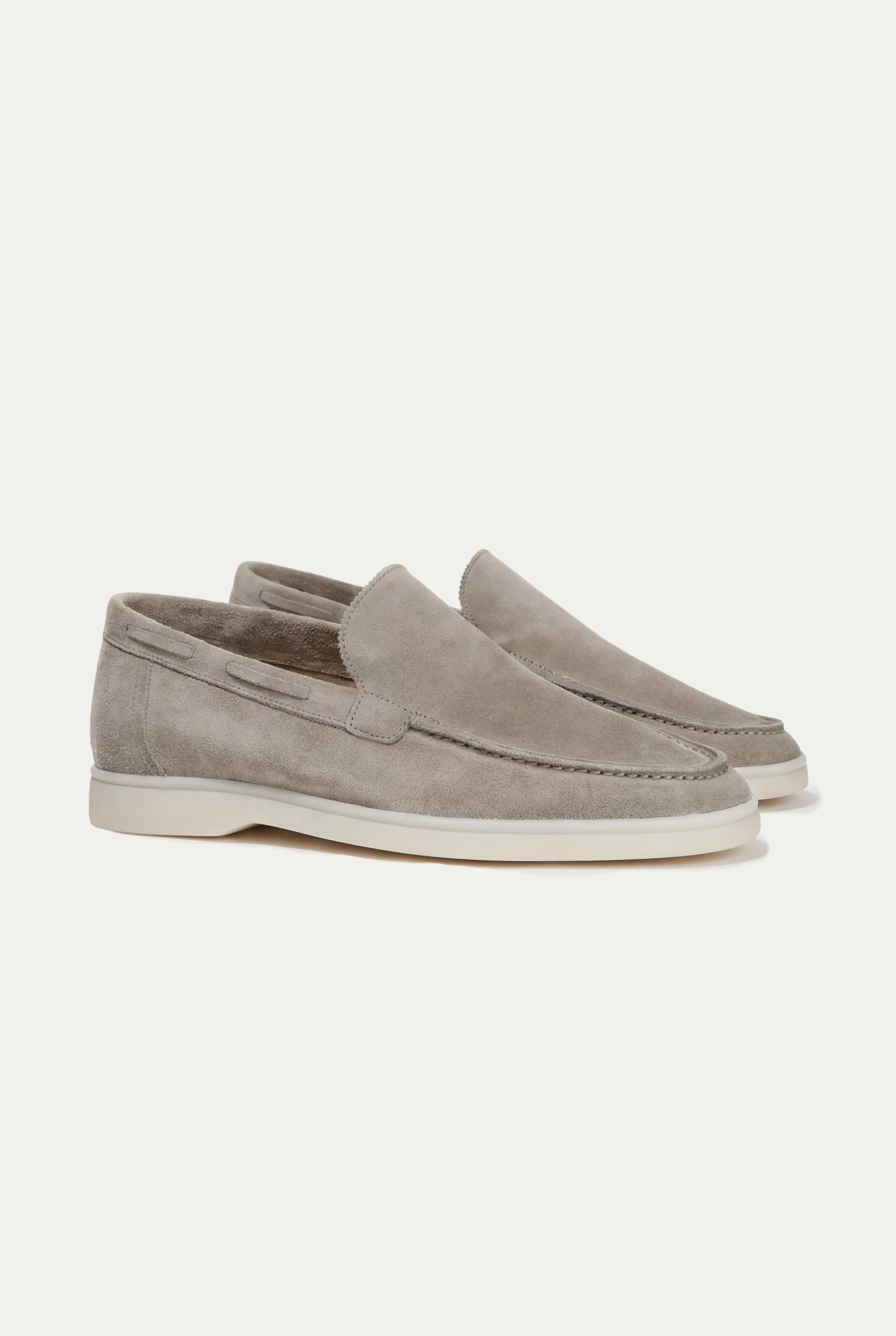 Amalfi Classic Suède Loafer Light Gray