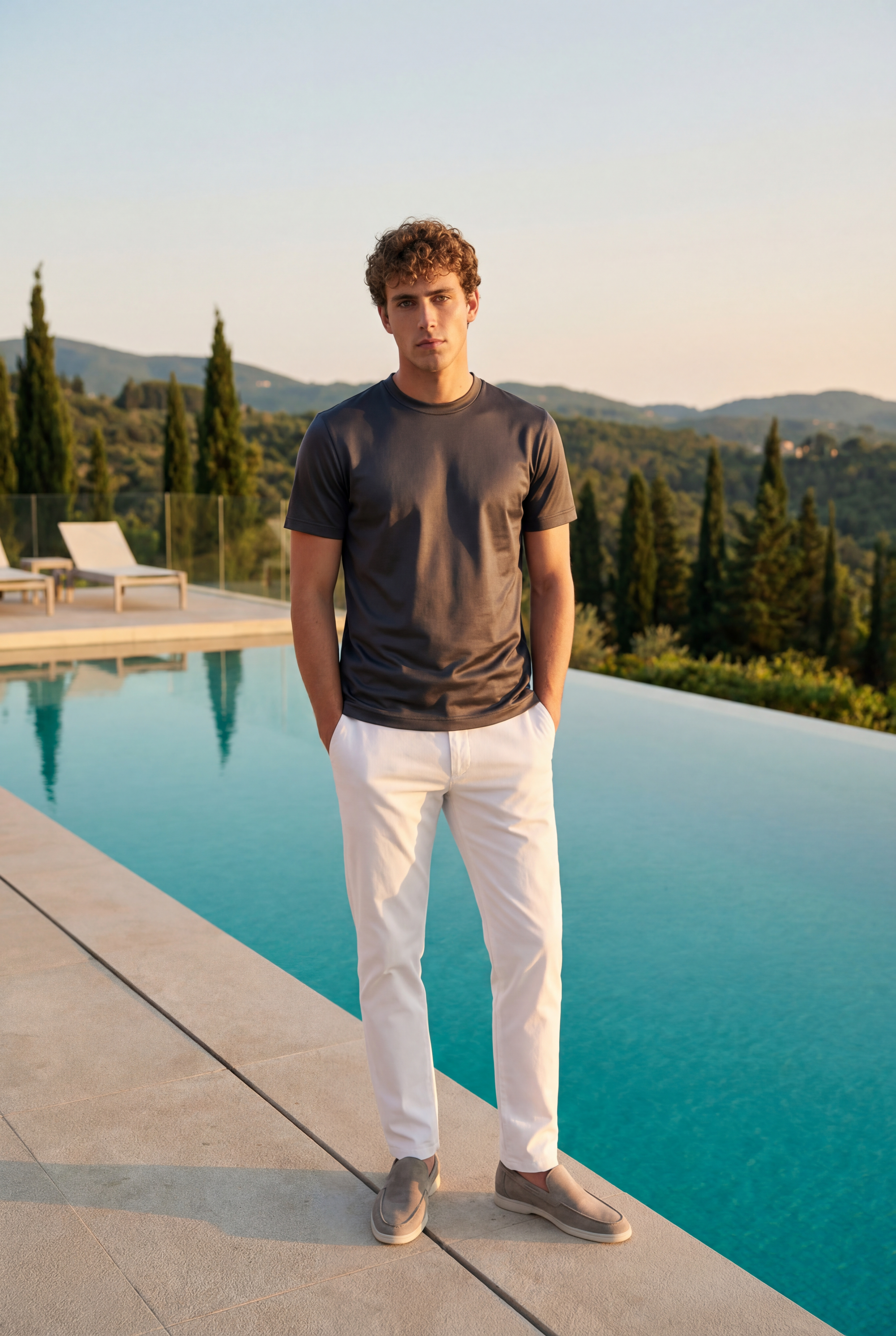 Amalfi Classic Suède Loafer Light Gray