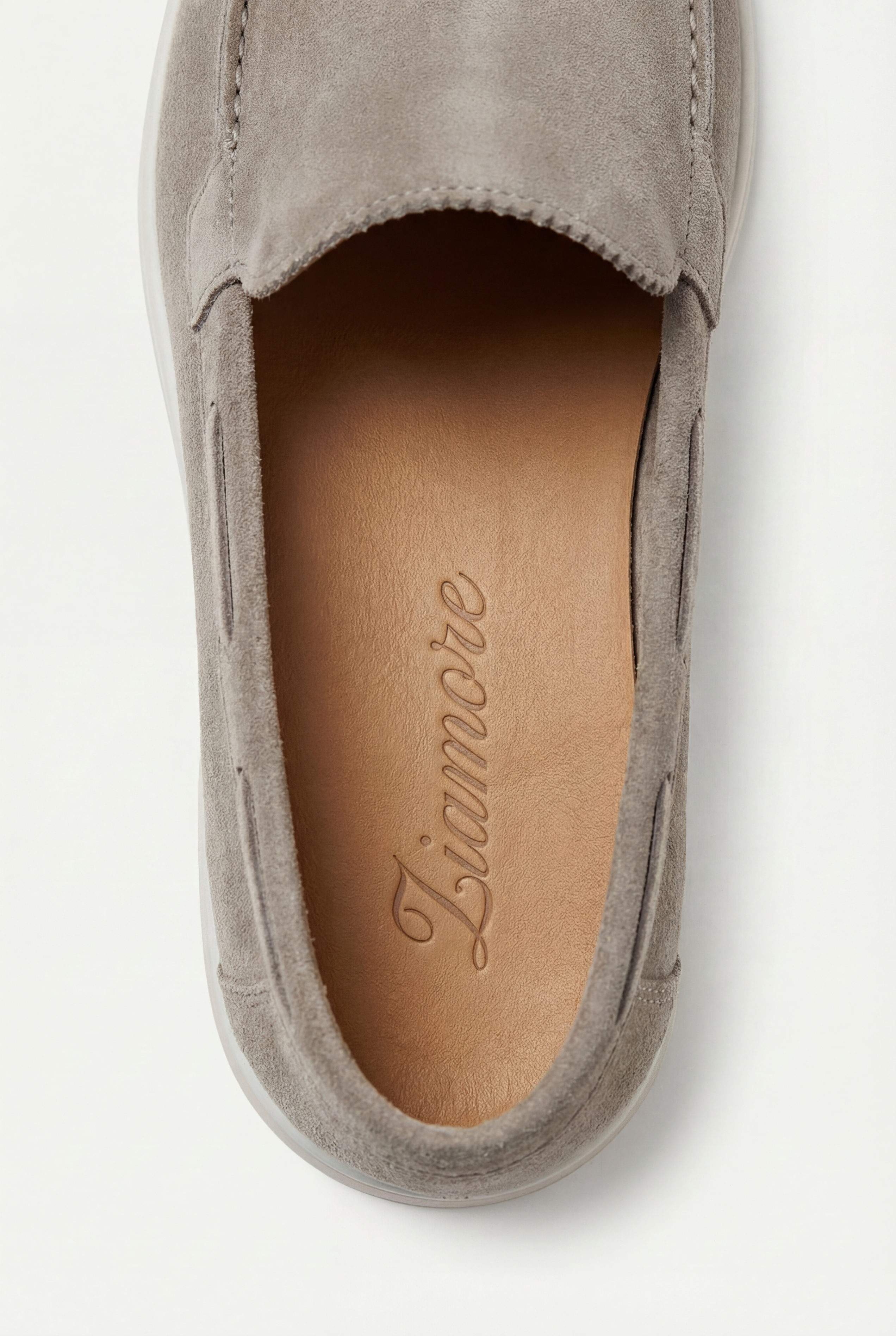 Amalfi Classic Suède Loafer Light Gray