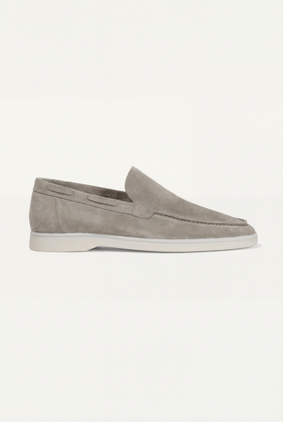 Amalfi Classic Suède Loafer Light Gray