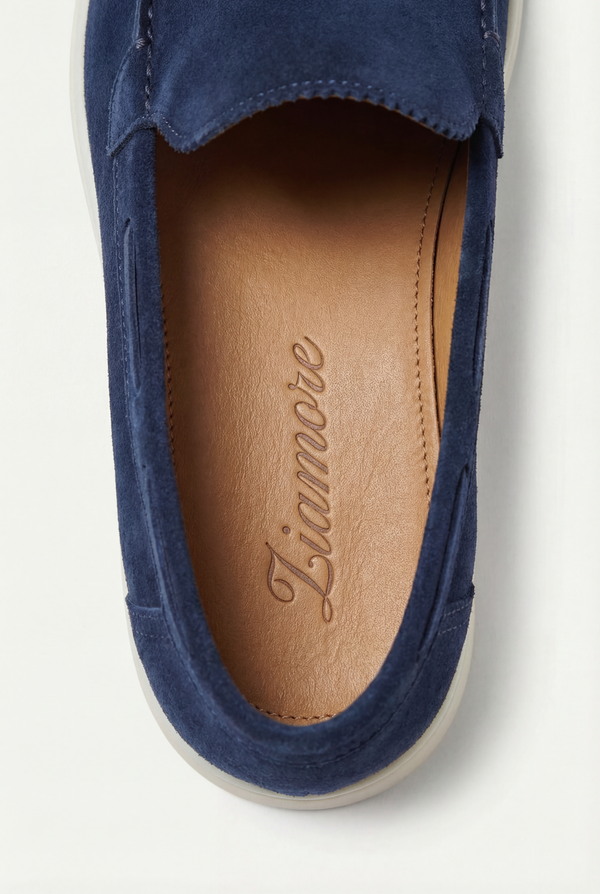 Amalfi Classic Suède Loafer Navy Blue