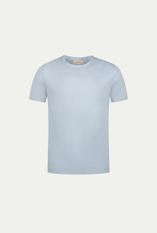 Amalfi Linen Tee Baby Blue
