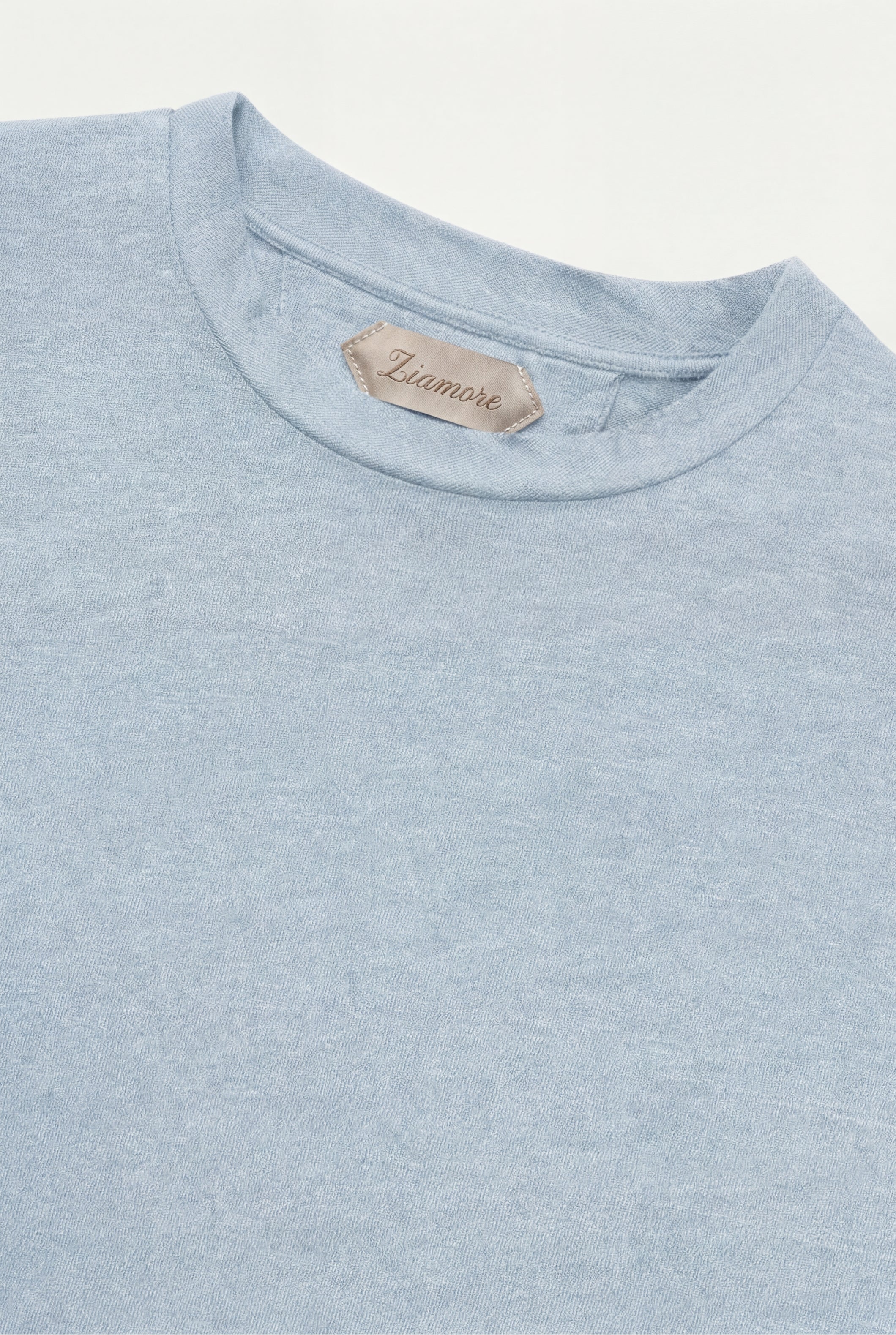 Amalfi Linen Tee Baby Blue