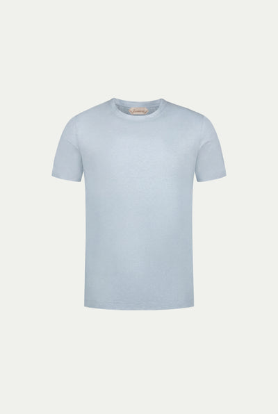 Amalfi Linen Tee Baby Blue