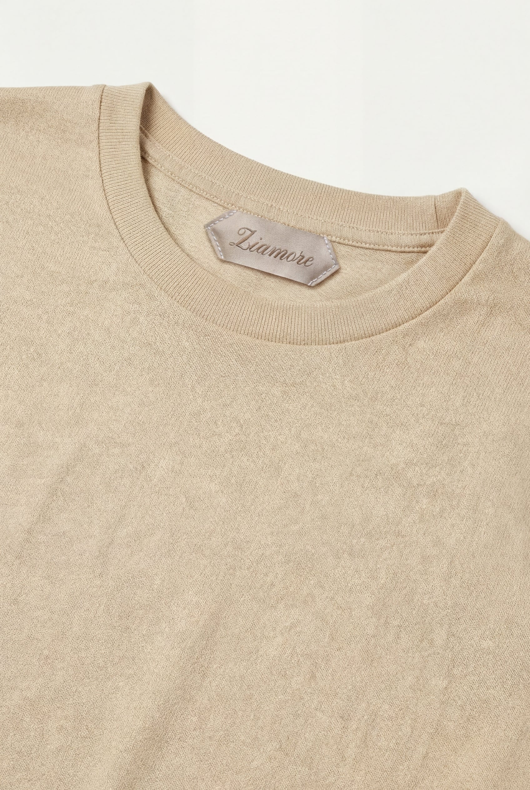 Amalfi Linen Tee Beige
