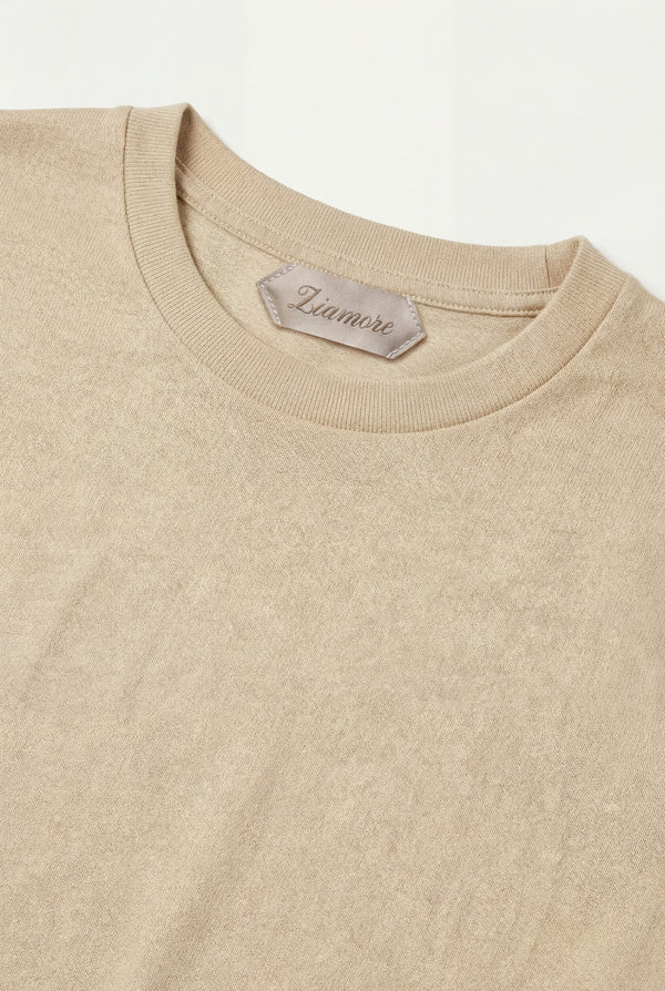 Amalfi Linen Tee Beige