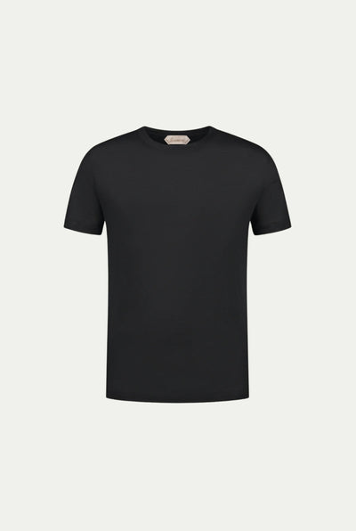 Amalfi Linen Tee Black