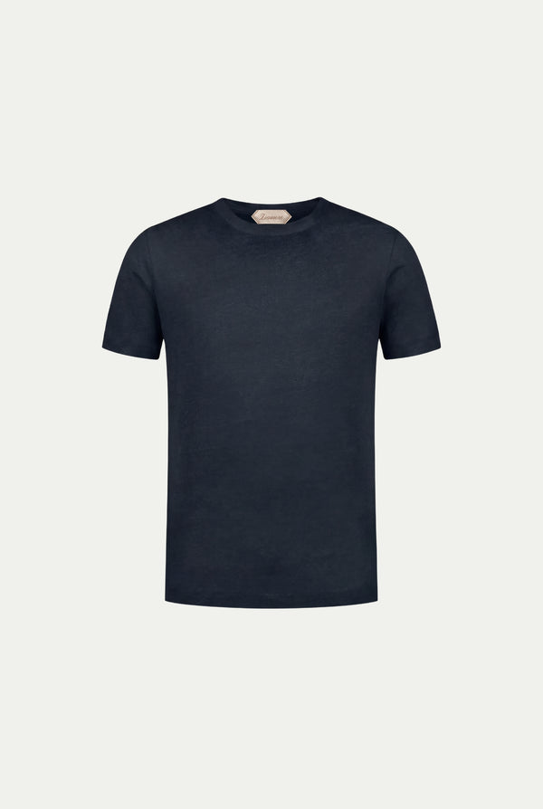 Amalfi Linen Tee Navy