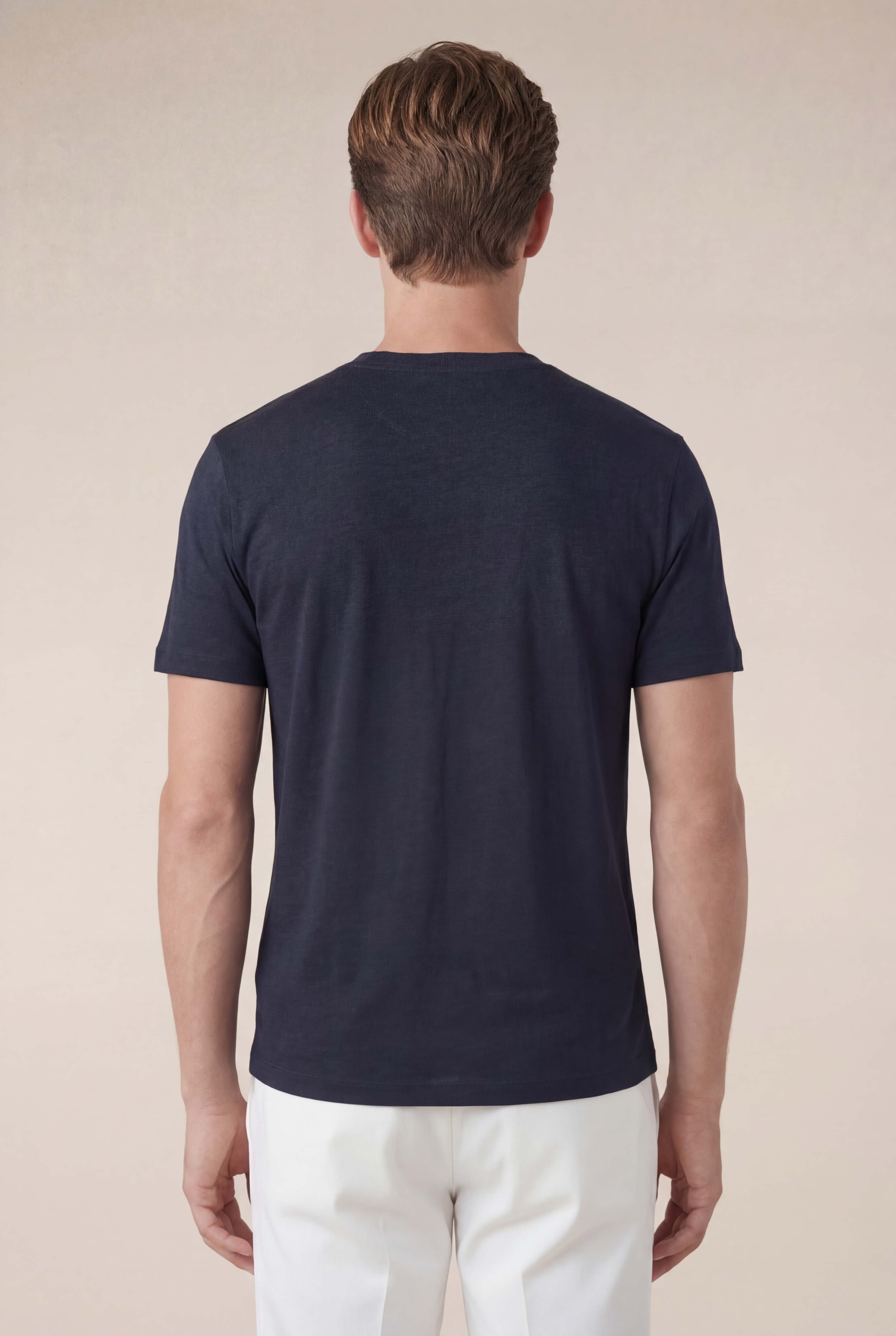Amalfi Linen Tee Navy
