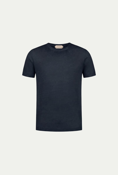 Amalfi Linen Tee Navy