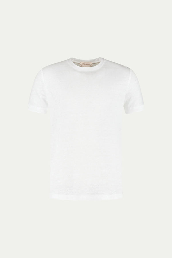 Amalfi Linen Tee White
