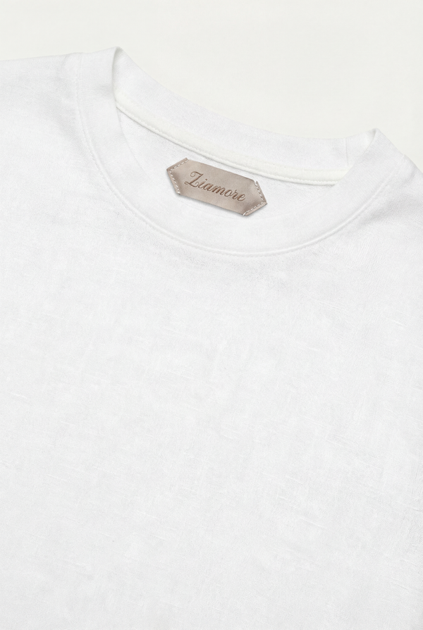 Amalfi Linen Tee White
