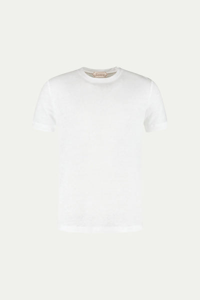 Amalfi Linen Tee White