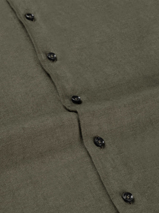 Linen Seaside Shirt Shirt Olive