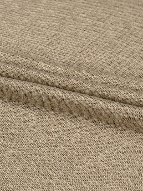 Linen City T-shirt Dark Taupe