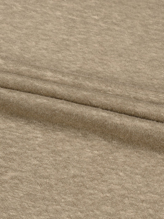 Linen City T-shirt Dark Taupe