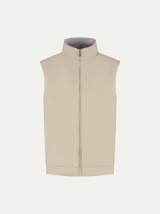 Reversible Resort Body Warmer Beige