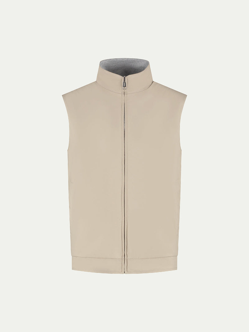 Reversible Resort Body Warmer Beige