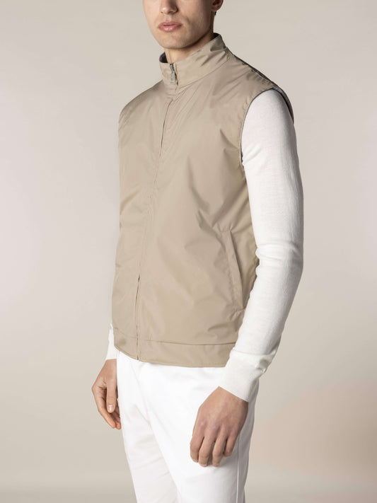 Reversible Resort Body Warmer Beige