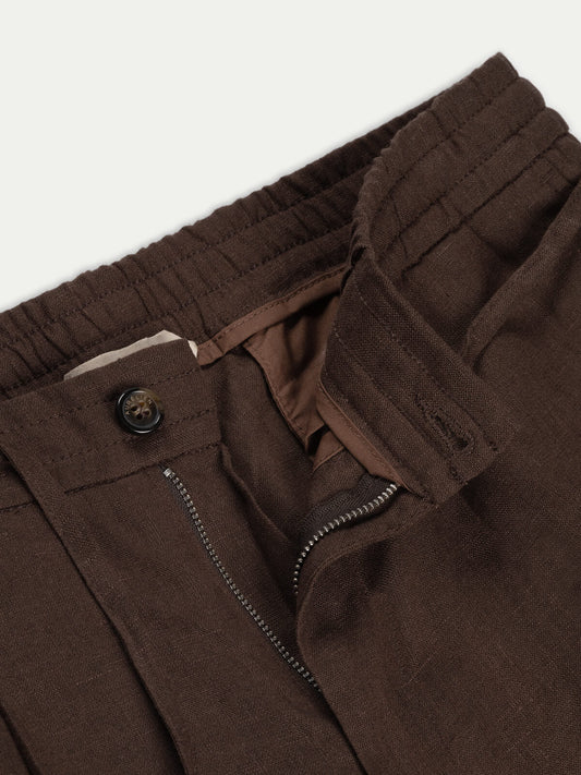 Linen Seaside Pants Chocolate