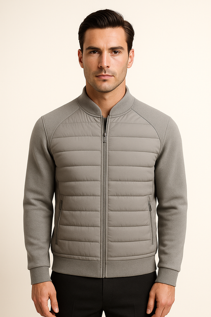 Bellori Wool Padded Jacket Grey 1