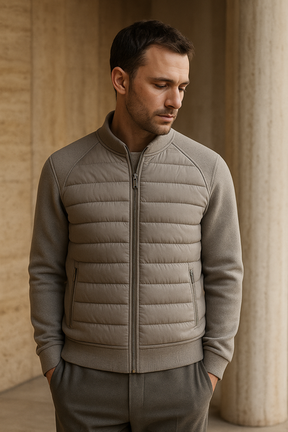 Bellori Wool Padded Jacket Grey 4