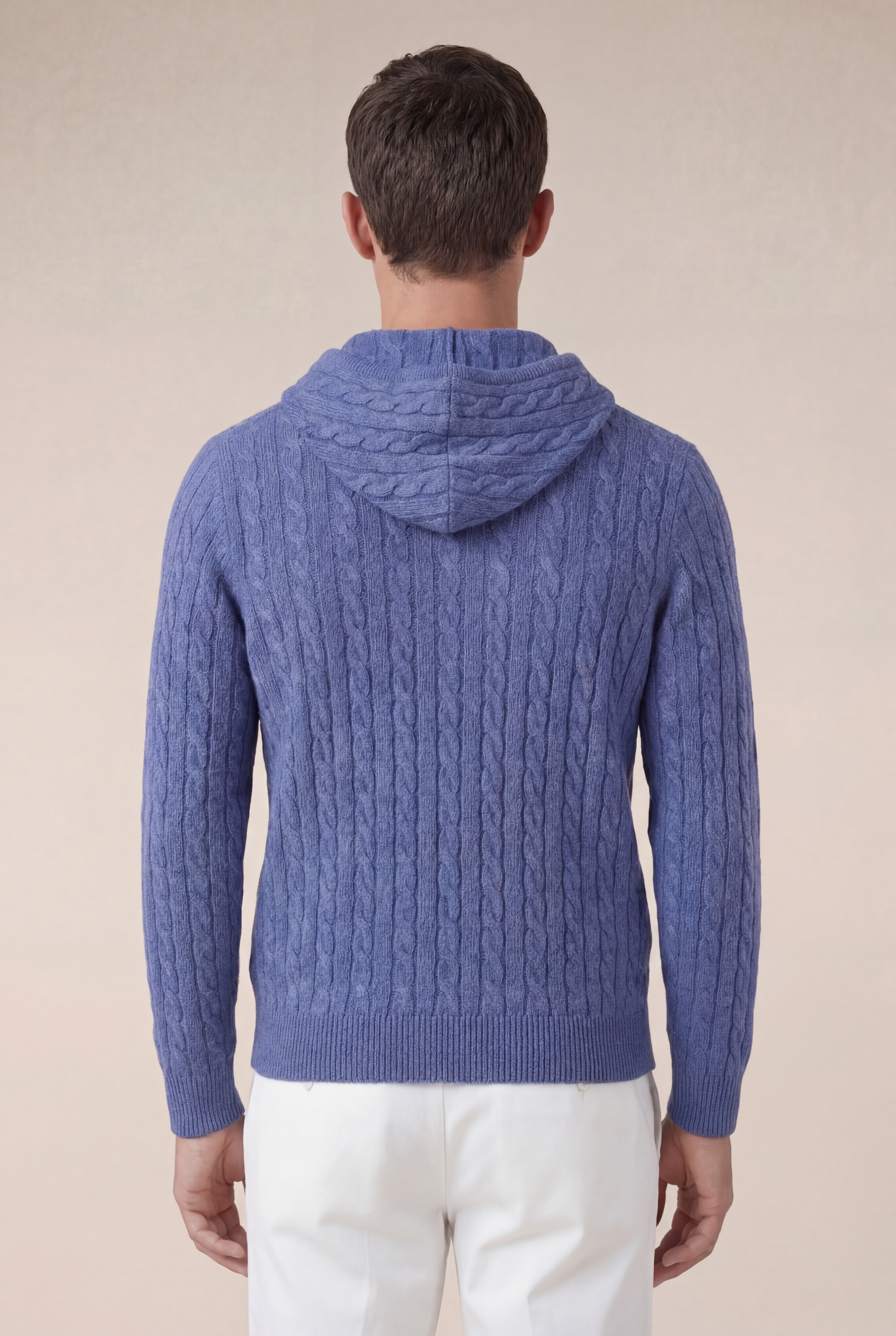 Como Cashmere Hoodie Blue