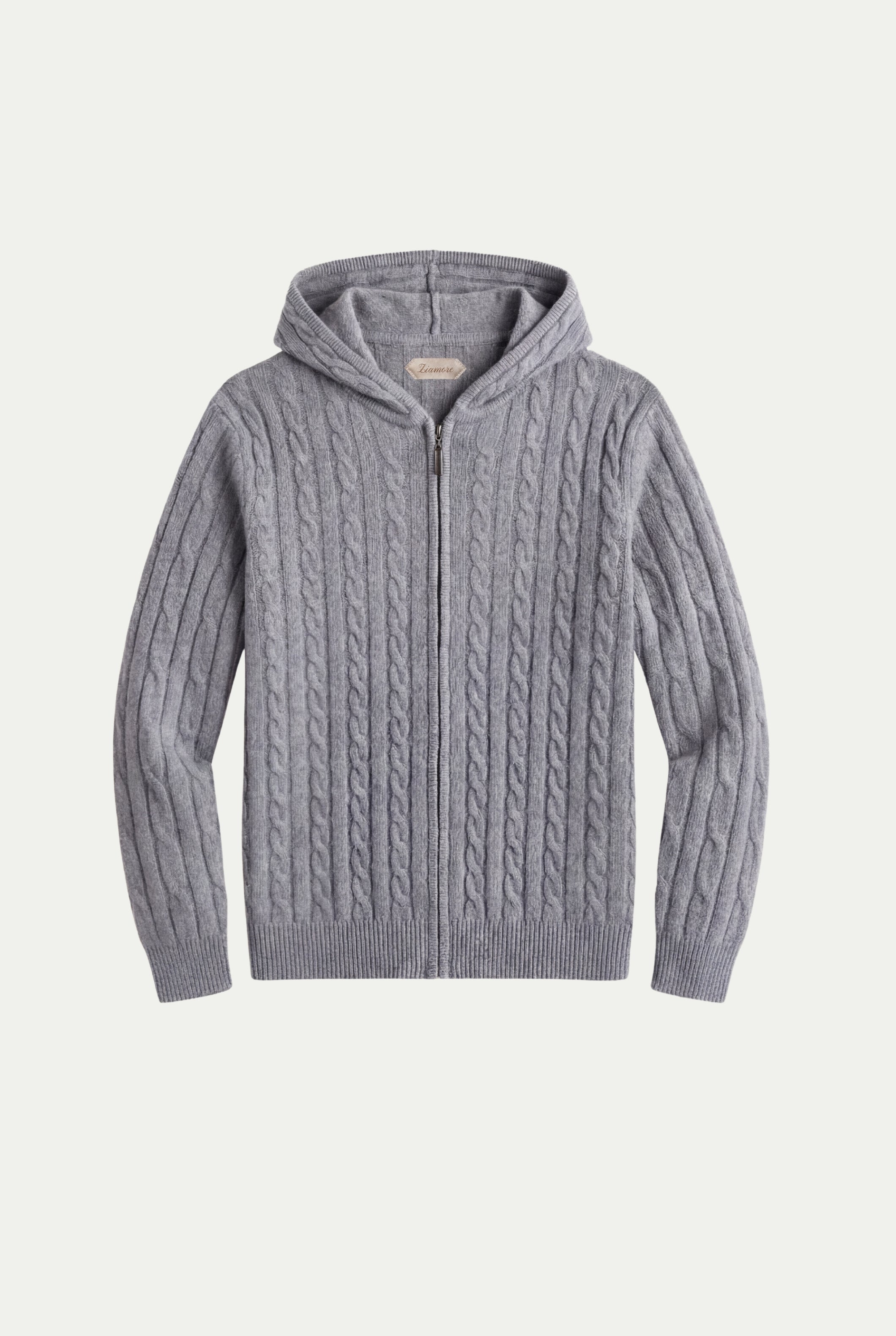Como Cashmere Hoodie Grey