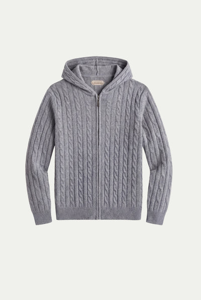 Como Cashmere Hoodie Grey