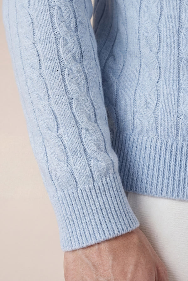 Como Cashmere Knit Baby Blue