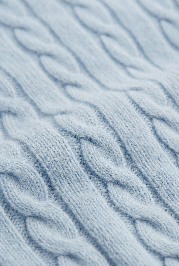 Como Cashmere Knit Baby Blue