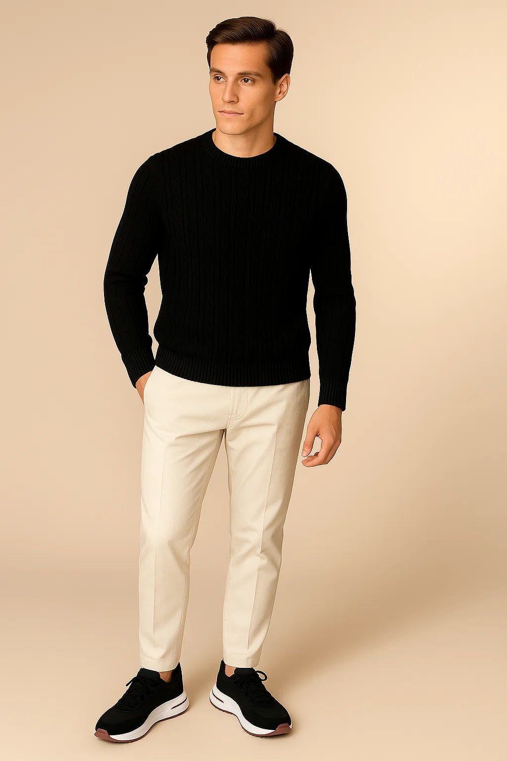 Como Cashmere Knit Black 1
