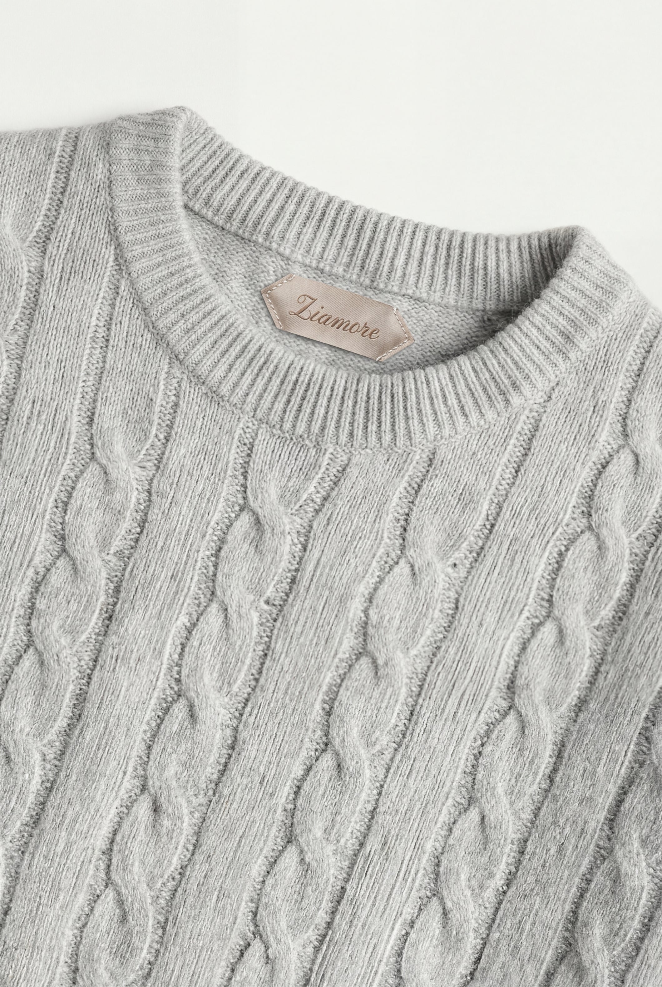 Como Cashmere Knit Light Grey