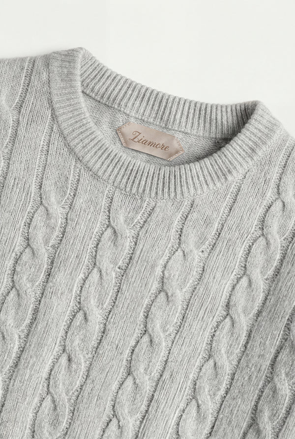 Como Cashmere Knit Light Grey