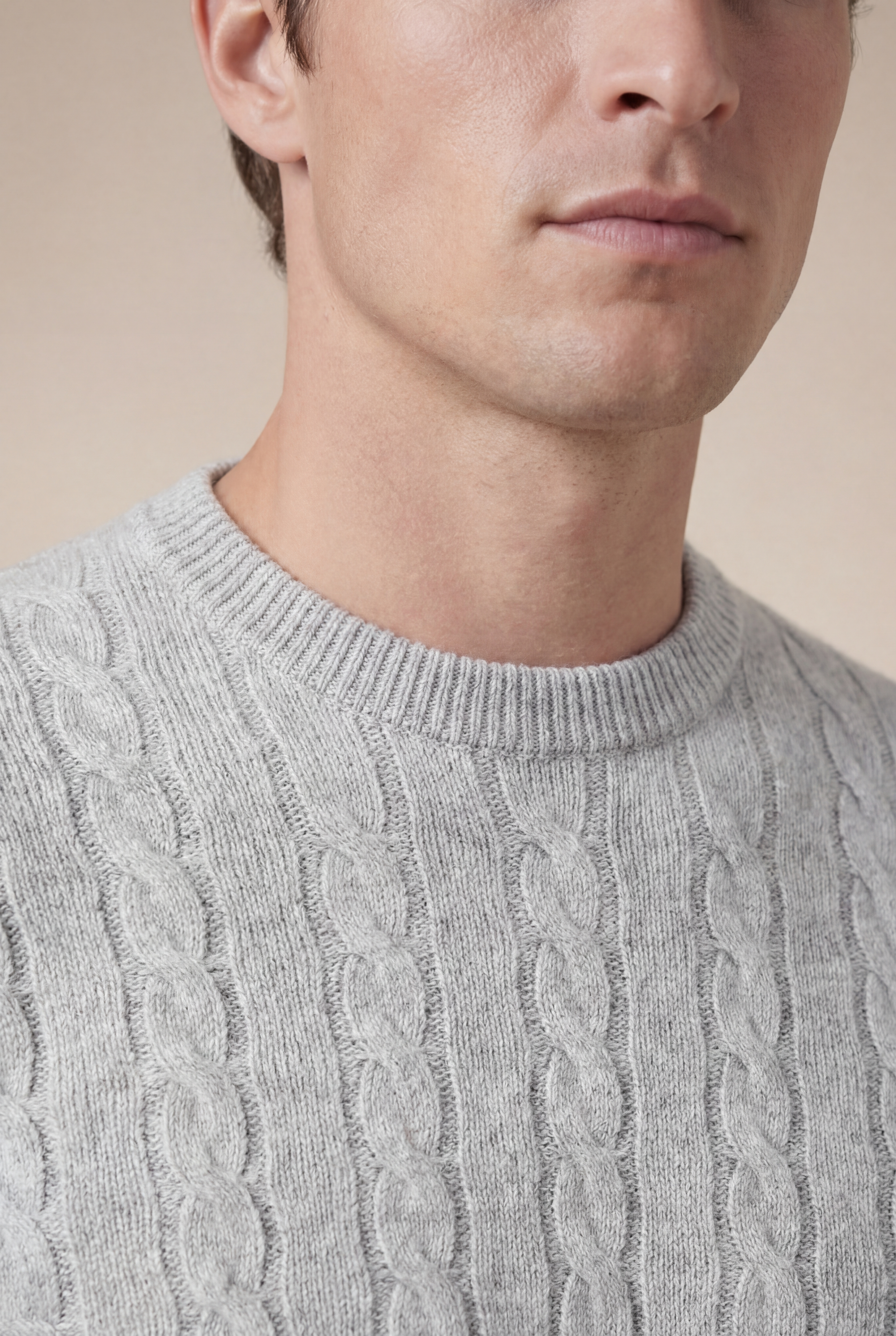 Como Cashmere Knit Light Grey