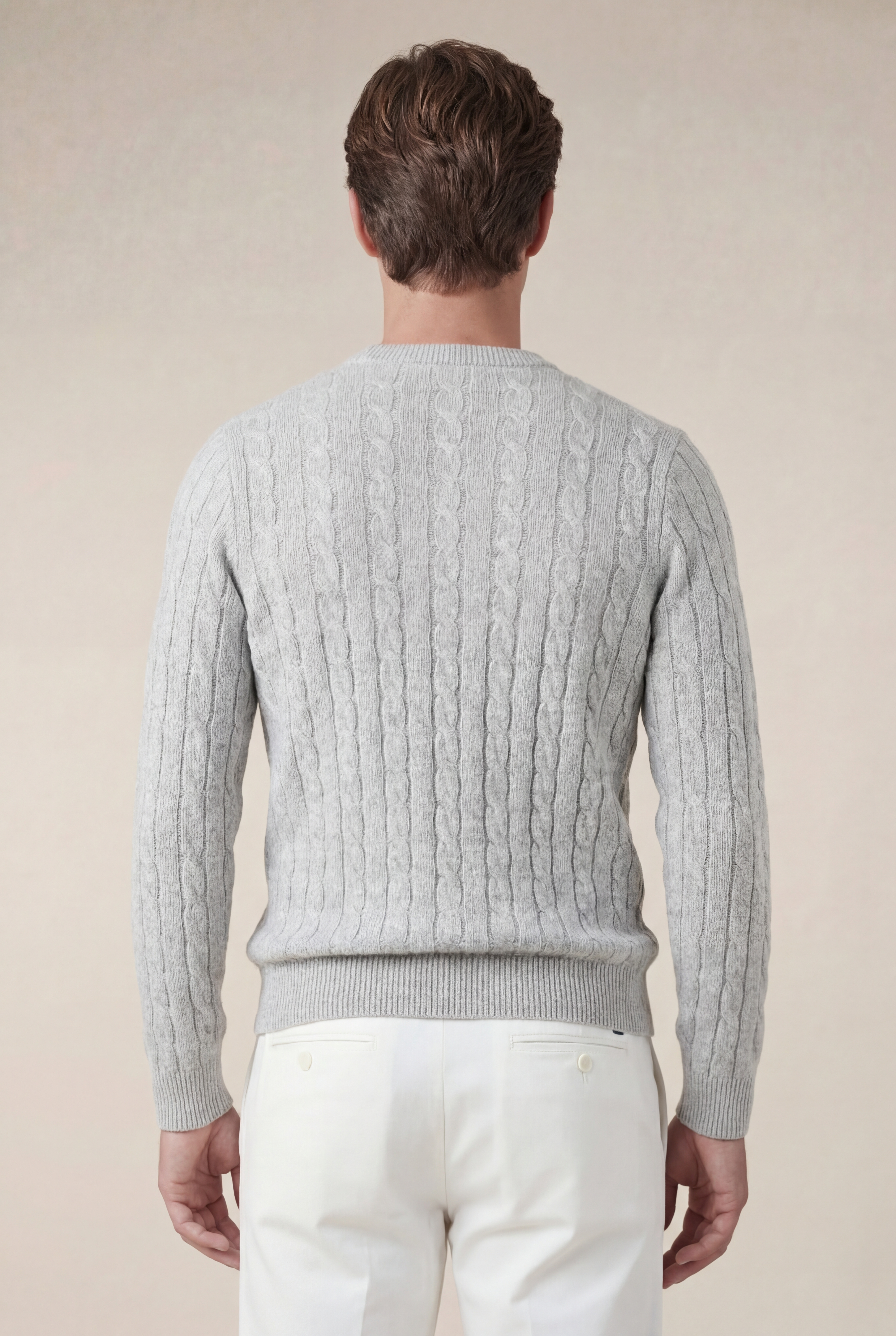 Como Cashmere Knit Light Grey