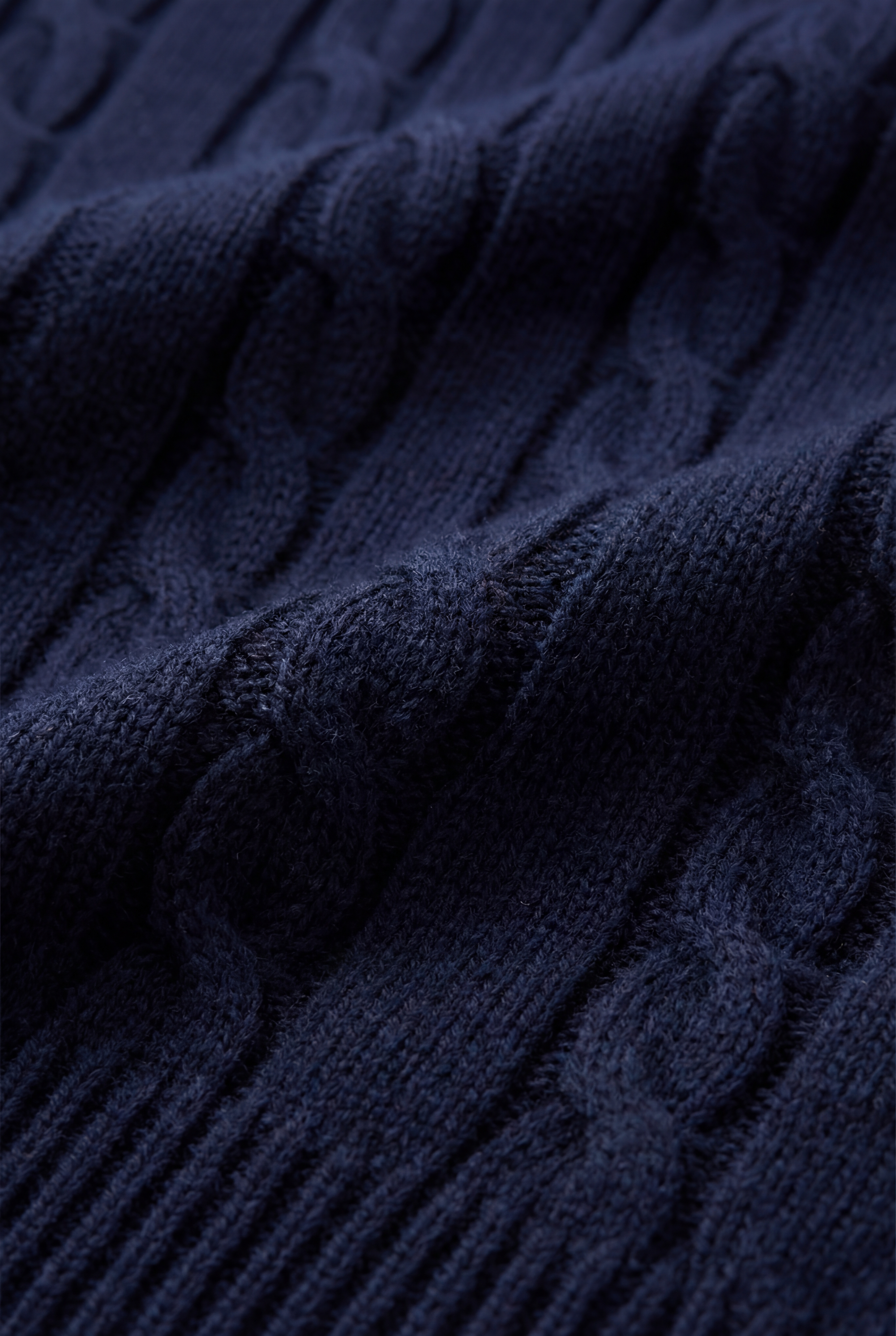 Como Cashmere Quarter Zip Navy