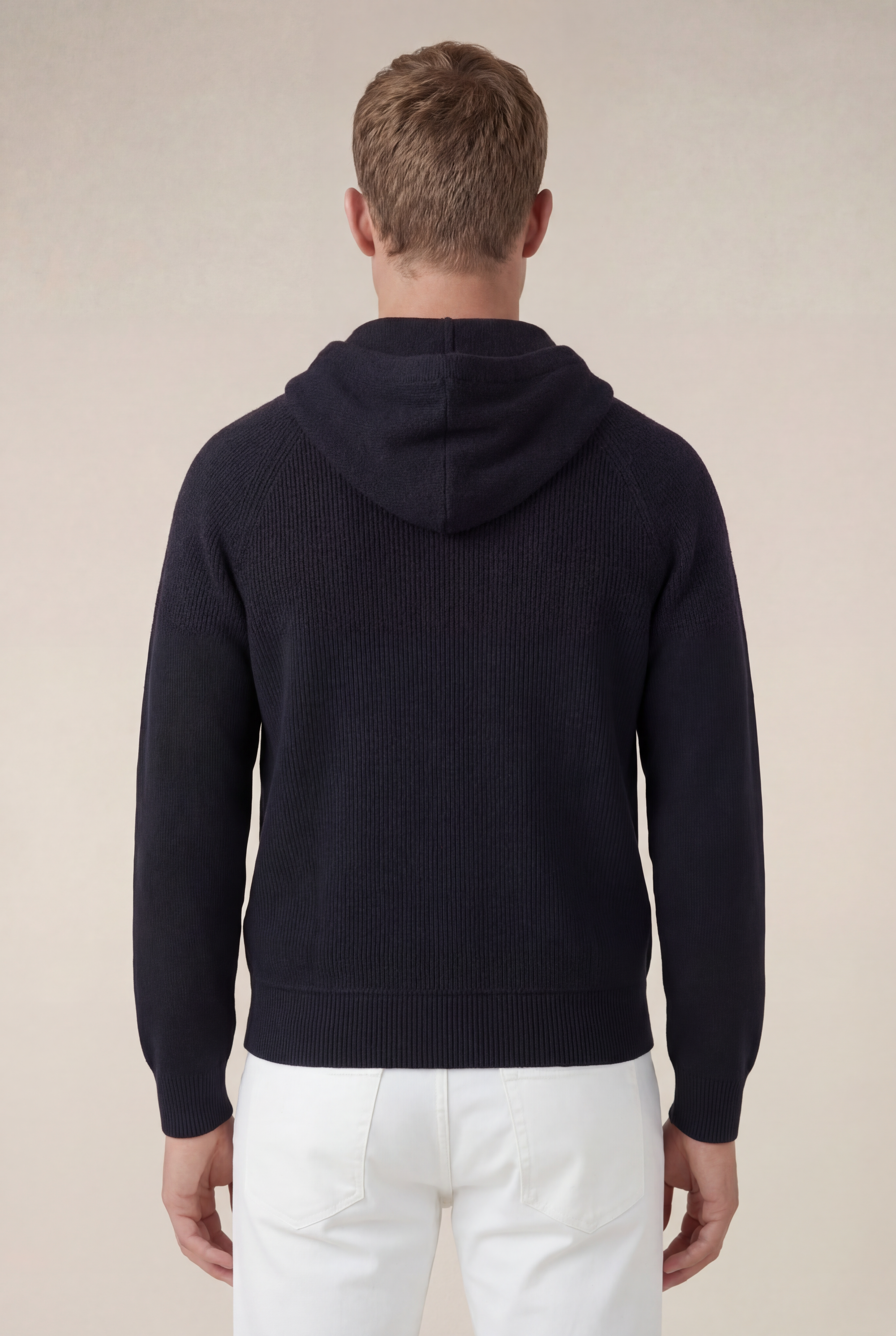 Cortina Cashmere Zip Hoodie Black