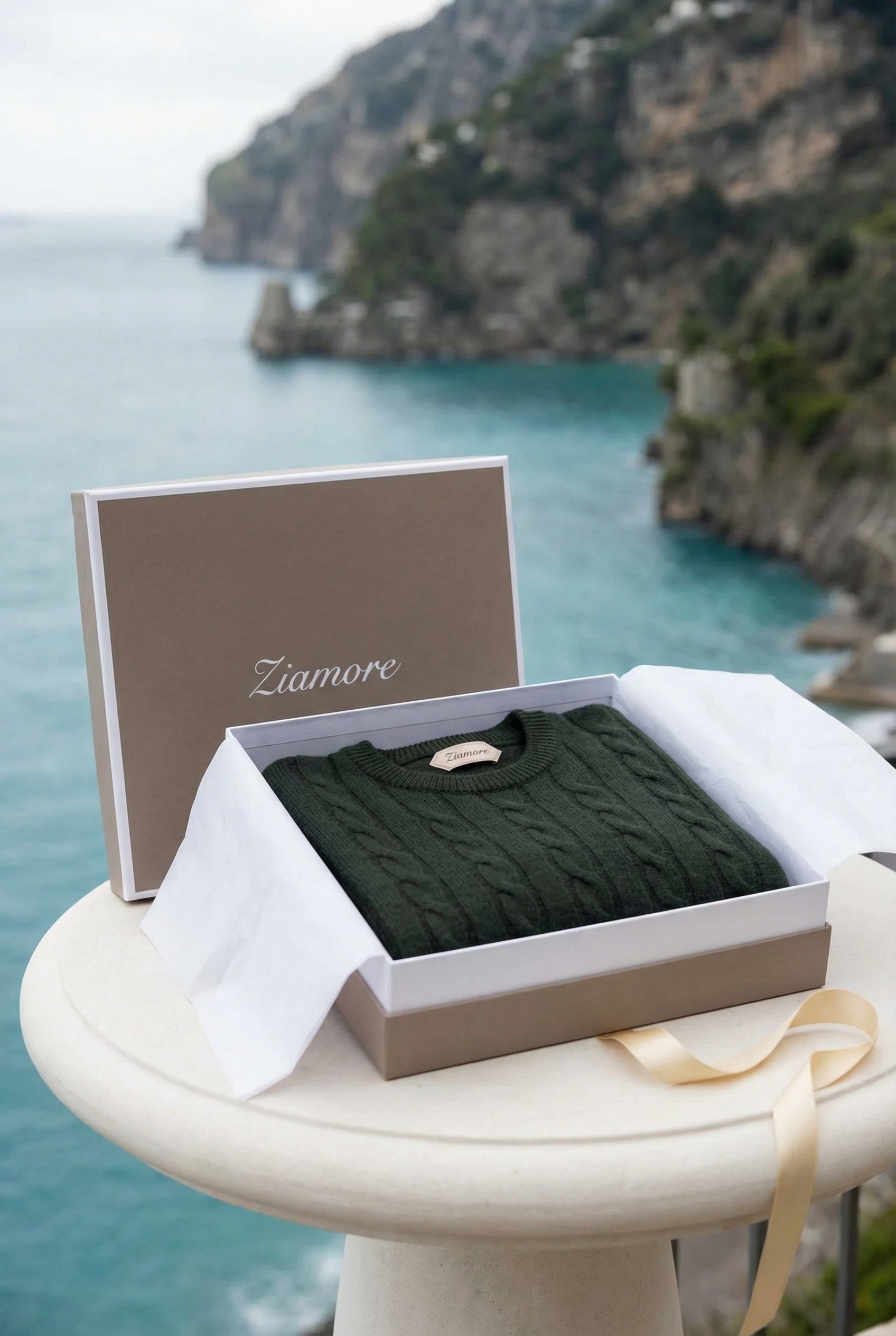 Como Cashmere Crewneck Black
