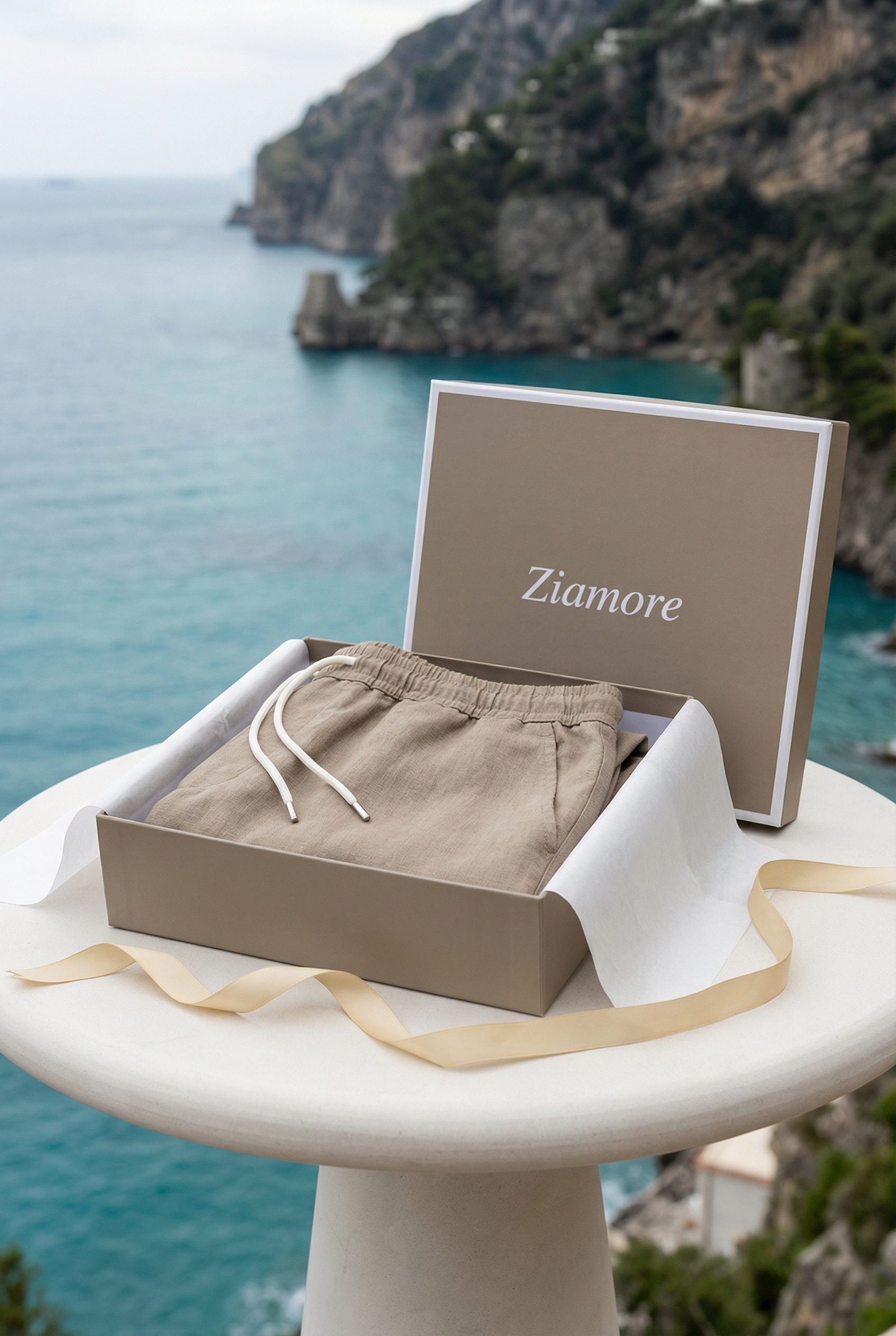 Portofino Nylon Swim Short Khaki